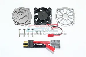 GPM UDR Gunmetal Aluminium Motor 40x40mm Cooling Fan image 34754