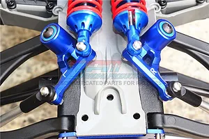 GPM Blue Aluminium E-Revo 2.0 Rear Suspension Rocker Arm 2Pcs image 34800