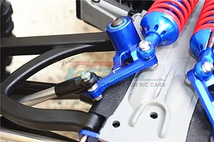 GPM Blue Aluminium E-Revo 2.0 Rear Suspension Rocker Arm 2Pcs image 34801