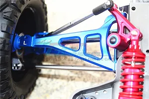 GPM Blue Aluminium E-Revo VXL 2.0 Front Upper Suspension Arms 2Pcs w/ Hardware image 34821