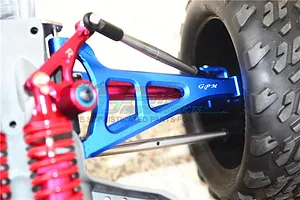 GPM Blue Aluminium E-Revo VXL 2.0 Front Upper Suspension Arms 2Pcs w/ Hardware image 34822