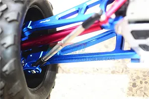 GPM Blue Aluminium E-Revo VXL 2.0 Front Lower Suspension Arms 2Pcs w/ Hardware image 34824