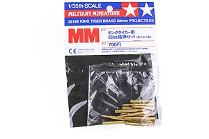 Tamiya 1/35 King Tiger Brass 88mm Projectiles
