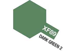 Tamiya XF-89 Dark Green 2 Flat Acrylic Paint 10ml image 34906