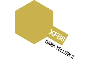 Tamiya XF-88 Dark Yellow 2 Flat Acrylic Paint 10ml image 34908