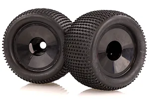 HSP 3.3" Off Road Tyres on Black Rims - Truggy Wheels 2Pcs image 35156