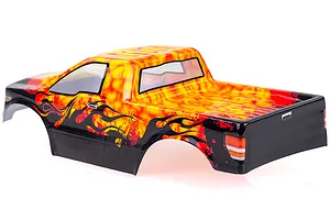 HSP 1/10 Lion Truck Painted Orange Body Shell image 35169
