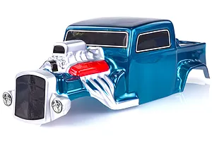 HSP 1/8 Hot Rod Painted Blue Body Shell image 35170