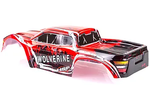 HSP 1/10 Wolverine BL Truck Painted Red Body Shell image 35177