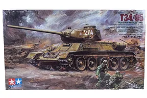 Tamiya 1/35 Russian Medium T34/85 Tank Plastic Model Kit image 35491