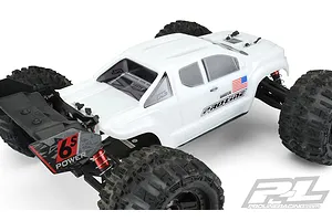 Pro-Line 1/8 ARRMA Kraton Brute Bash Armor Pre-Cut White Painted Body Shell image 35528
