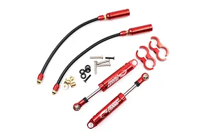 Yeah Racing 1/10 Red 90mm Desert Lizard Piggyback Internal Spring Shocks 2Pcs image 35556