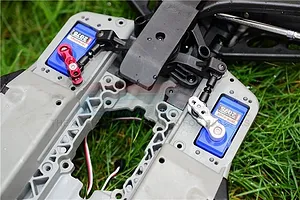 GPM Blue Aluminium E-Revo VXL 2.0 25T Servo Horns 2Pcs image 35603