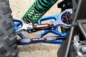 GPM Blue Aluminium X-Maxx Front or Rear Upper Suspension Arm Pair w/ Suspension Pin image 35660