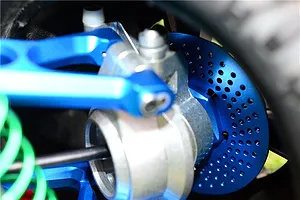 GPM Blue Aluminium 24mm Front Claw Wheel Hex w/ 3mm Offset 2Pcs image 35711