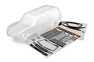 Traxxas TRX-4 Sport Camper Clear Unpainted Body Shell w/ Decal Sheet image 35772