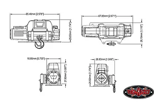 RC4WD 1/10 Rock Crawler Warn 9.5cti Winch image 35947