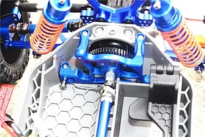 GPM Blue Aluminium Rustler 4x4 Motor Mount image 3
