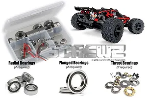 RC Screwz Complete Rubber Shielded Bearing Kit for Traxxas Rustler 4x4 VXL