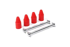 Rovan 9mm Drive Shaft (Press Fit Pins) /w Red Rubber Boots 2Pcs image 36155