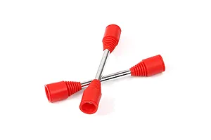 Rovan 9mm Drive Shaft (Press Fit Pins) /w Red Rubber Boots 2Pcs image 36159