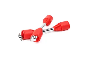 Rovan 9mm Drive Shaft (Press Fit Pins) /w Red Rubber Boots 2Pcs image 36160