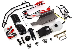 Rovan Red Baja 5B Shorty Q Conversion Kit w/ Wheelie Bar & Roll Cage image 36171