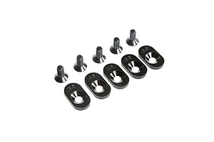Losi 5IVE-T 2.0 Black Engine Mount Inserts &amp; Screws (19.5T) 5pcs