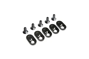 Losi 5IVE-T 2.0 Black Engine Mount Inserts &amp; Screws (22T) 5pcs