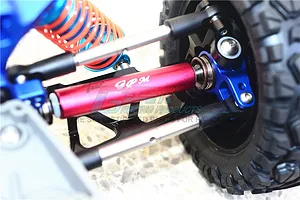 GPM Blue Steel Traxxas Rustler 4x4 Front Universal Drive Shafts 2Pcs w/ 12mm Hexs image 37010