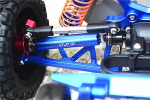 GPM Blue Steel Traxxas Rustler 4x4 Rear Universal Drive Shafts 2Pcs w/ 12mm Hexes image 37013