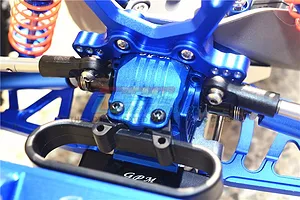 GPM Blue Aluminium Rear Differential Housing Set image 37017