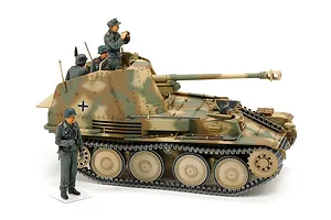 Tamiya 1/35 German Marder III M Normandy Front Tank Destroyer Scaled Plastic Model Kit image 37089