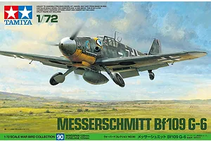 Tamiya 1/72 Messerschmitt Bf109 G-6 Fighter Scaled Plastic Model Kit