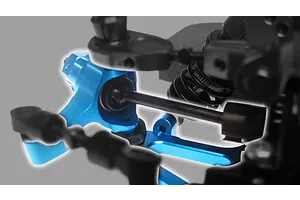 Yeah Racing Aluminium Tamiya TT-02 Essential Upgrade Set - Red image 37163