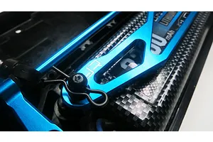 Yeah Racing Blue Aluminium TT-02 Battery Hold Down image 37186