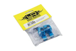 Yeah Racing Blue Aluminium Tamiya TT-02 Rear Hubs w/ 2 Degree Toe-In 2Pcs image 37189