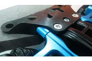 Yeah Racing Blue Aluminium Tamiya TT-02 Front & Rear Lower Suspension Arm Pin Mounts 2Pcs image 37251