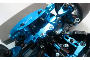 Yeah Racing Blue Aluminium Tamiya TT-02 Front & Rear Upper Suspension Arm Pin Mounts 2Pcs image 37254