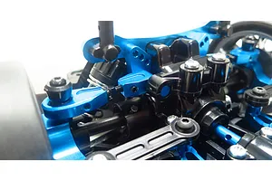 Yeah Racing Blue Aluminium Tamiya TT-02 Adjustable Front Upper Suspension Arms 2Pcs image 37279