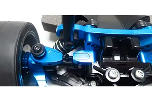 Yeah Racing Blue Aluminium Tamiya TT-02 Adjustable Front Upper Suspension Arms 2Pcs image 37280