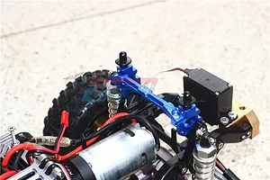 GPM Blue Aluminium TRX-4 Front Adjustable Body Mount Set image 37404