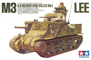 Tamiya 1/35 U.S. M3 Lee Mk.I Medium Tank Scaled Plastic Model Kit image 37455