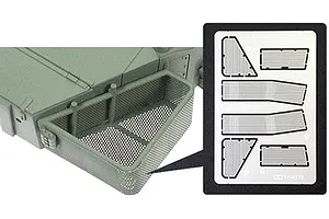 Tamiya 1/35 German Leopard 2 A5/A6 Storage Buckets Photo Etched Grille Set image 37486