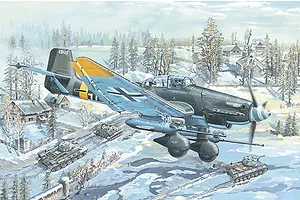 Trumpeter 1/24 Junkers Ju-87G-2 Stuka Bomber Scaled Plastic Model Kit image 37490