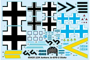 Trumpeter 1/24 Junkers Ju-87G-2 Stuka Bomber Scaled Plastic Model Kit image 37492