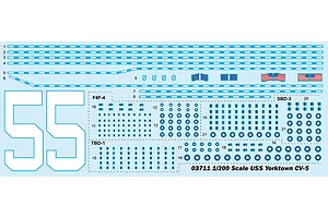 Trumpeter 1/200 USS York CV-5 Aircraft Carrier Plastic Model Kit image 37533