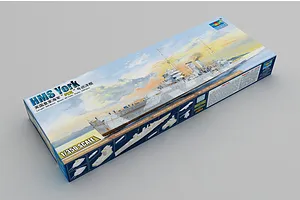Trumpeter 1/350 HMS York Heavy Cruiser Plastic Model Kit image 37538