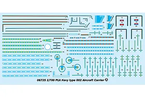 Trumpeter 1/700 PLA Navy Type 002 Aircraft Carrier Plastic Model Kit image 37549