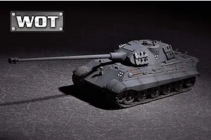 Trumpeter 1/72 German King Tiger Porsche Turret Tank w/ 105mm kwk L/68 Scaled Plastic Model Kit